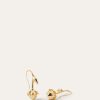 Boucles d’oreilles en bouton de fleur de lin Boucles d’oreilles en bouton de fleur de lin