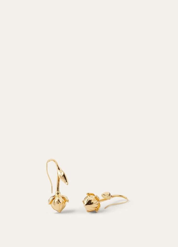 Boucles d’oreilles en bouton de fleur de lin Boucles d’oreilles en bouton de fleur de lin