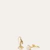Boucles d’oreilles en bouton de fleur de lin Boucles d’oreilles en bouton de fleur de lin
