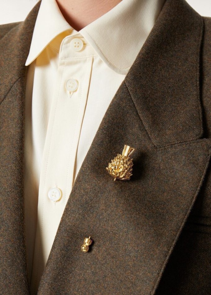 Broche guillochée Broche guillochée