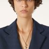 Collier de boutons de fleurs en lin Collier de boutons de fleurs en lin