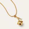 Collier de boutons de fleurs en lin Collier de boutons de fleurs en lin