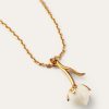 Collier de boutons de fleurs en lin Collier de boutons de fleurs en lin