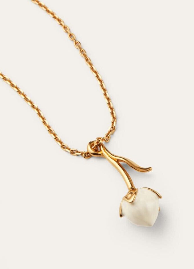 Collier de boutons de fleurs en lin Collier de boutons de fleurs en lin