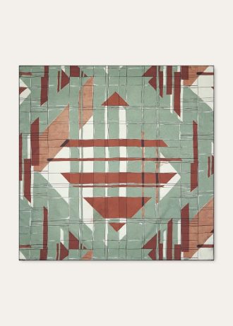 Foulard Collage 90 x 90 du clan Loro Foulard Collage 90 x 90 du clan Loro
