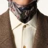 Foulard en majolique florale 90 x 90 Foulard en majolique florale 90 x 90