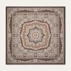 Foulard en majolique florale 90 x 90 Foulard en majolique florale 90 x 90