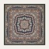 Foulard en majolique florale 90 x 90 Foulard en majolique florale 90 x 90