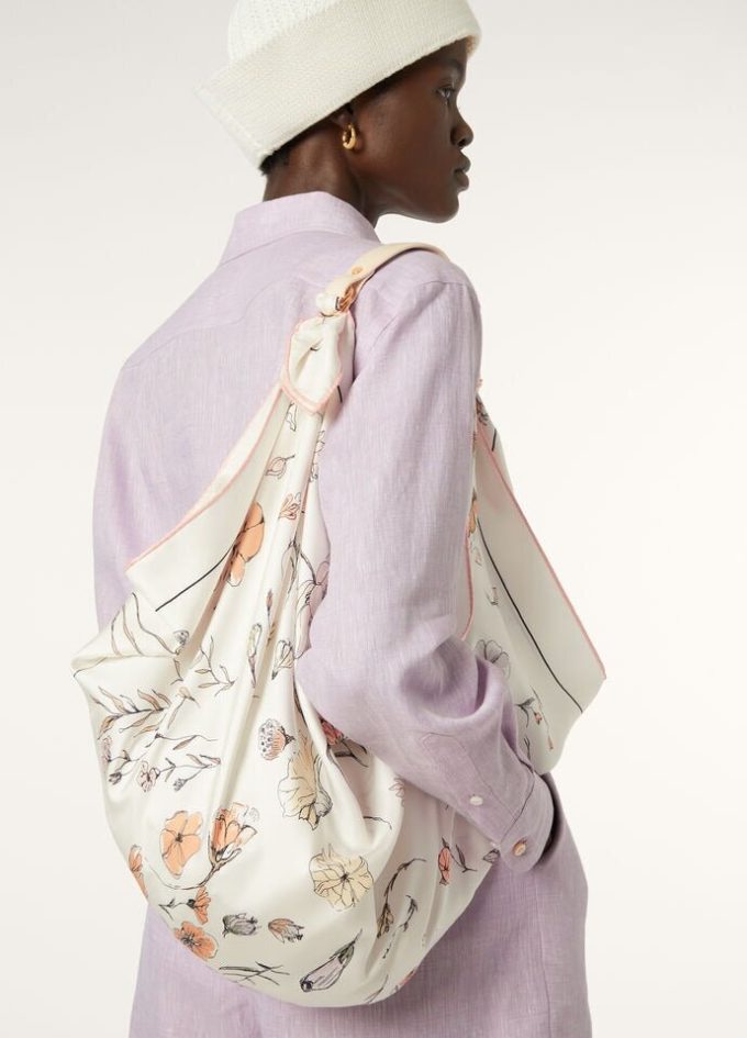Foulard L&rsquo;Arte Delle Fibre Dei Fiori 90×90