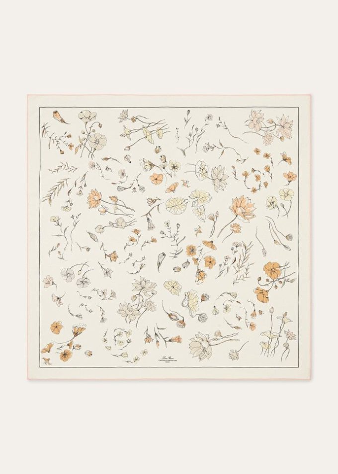 Foulard L&rsquo;Arte Delle Fibre Dei Fiori 90×90