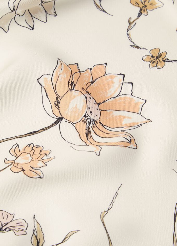 Foulard L&rsquo;Arte Delle Fibre Dei Fiori 90×90