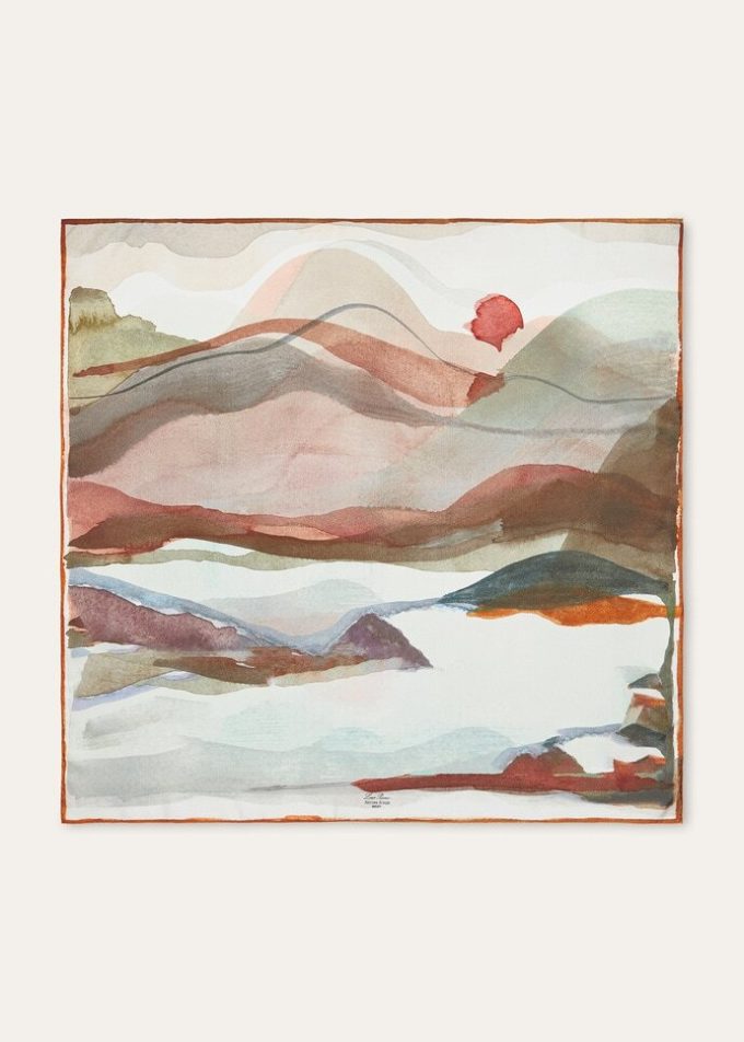 Foulard Natura Della Scozia 90 x 90 Foulard Natura Della Scozia 90 x 90