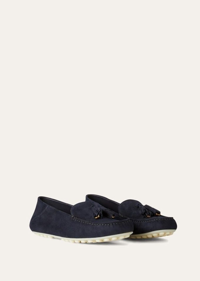 Mocassins à semelles à pois