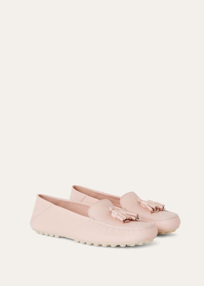 Mocassins à semelles à pois