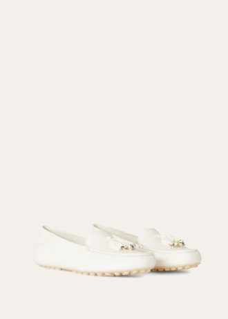 Mocassins à semelles à pois