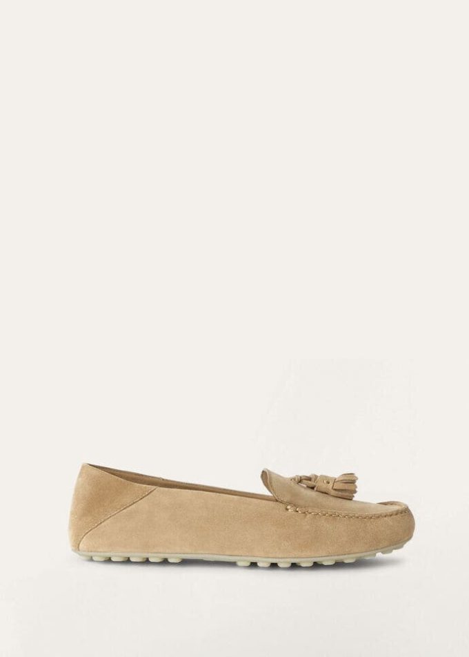 Mocassins à semelles à pois