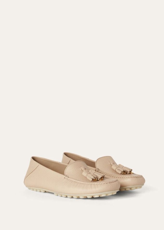 Mocassins à semelles à pois