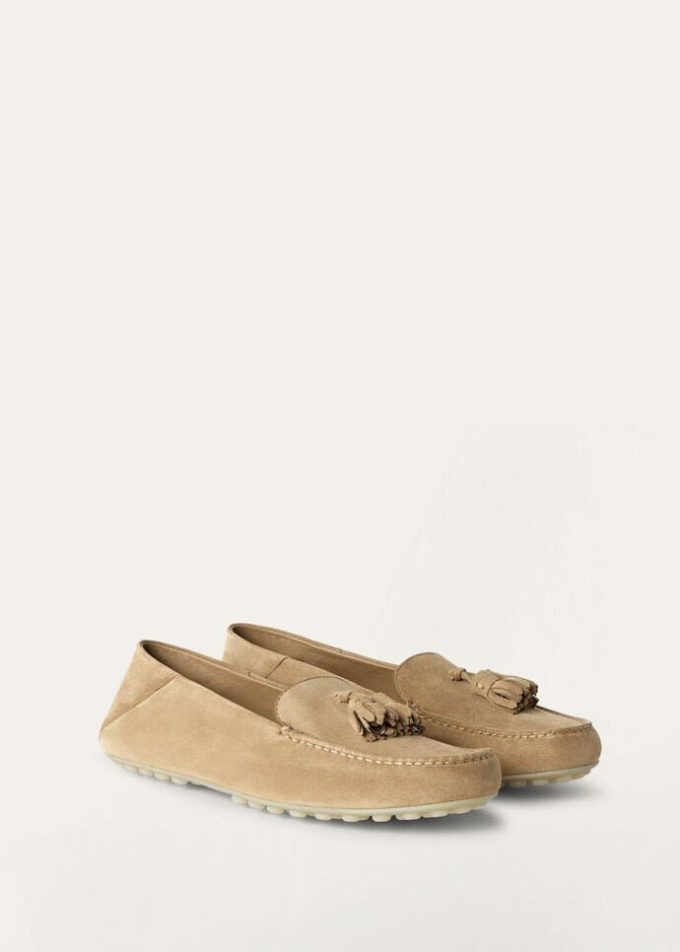 Mocassins à semelles à pois