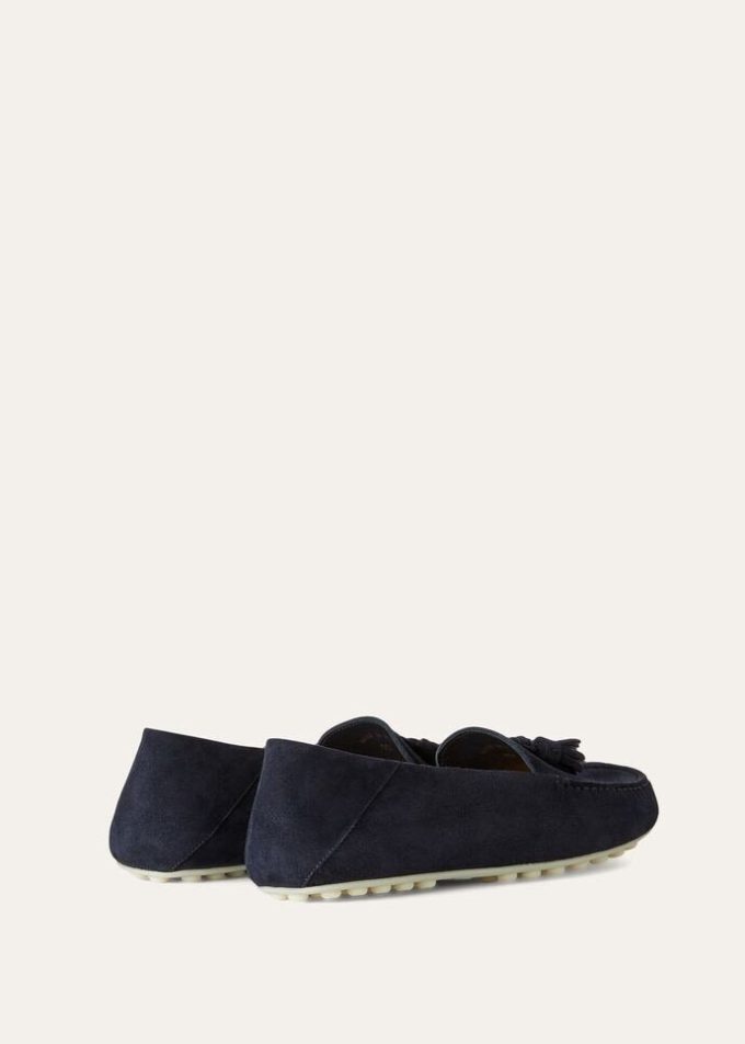 Mocassins à semelles à pois