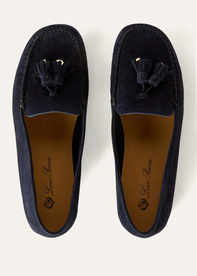 Mocassins à semelles à pois