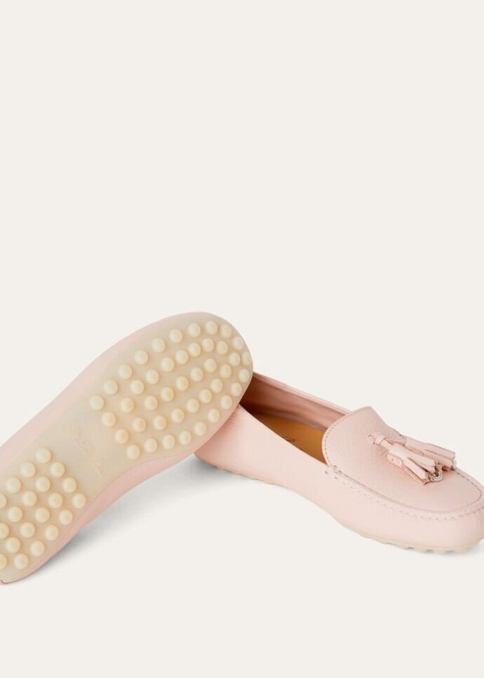 Mocassins à semelles à pois
