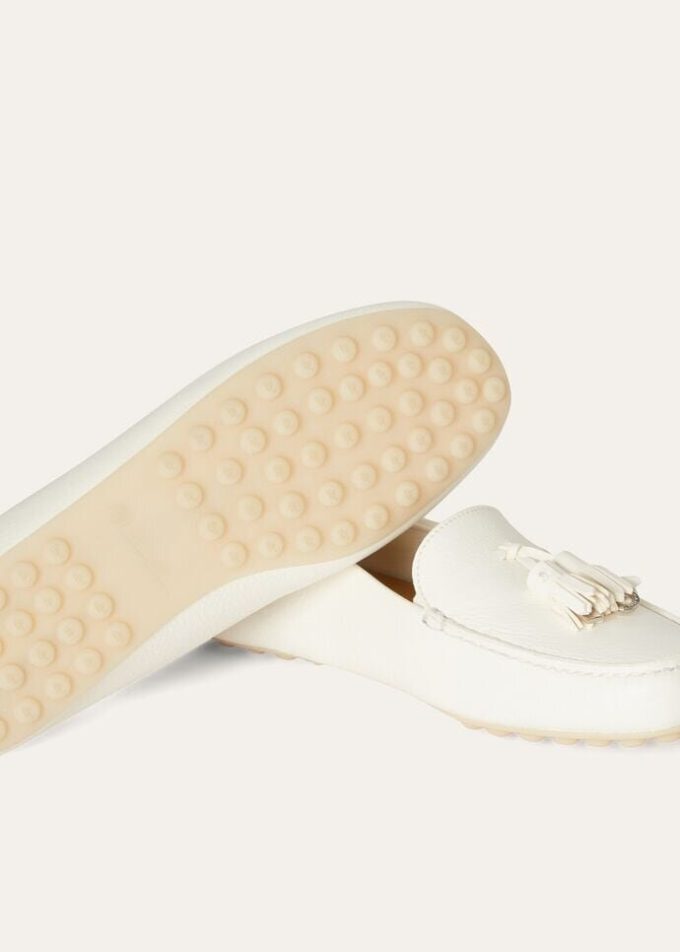 Mocassins à semelles à pois