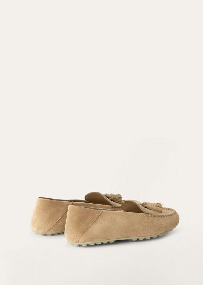 Mocassins à semelles à pois