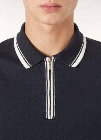 Polo de régate zippé