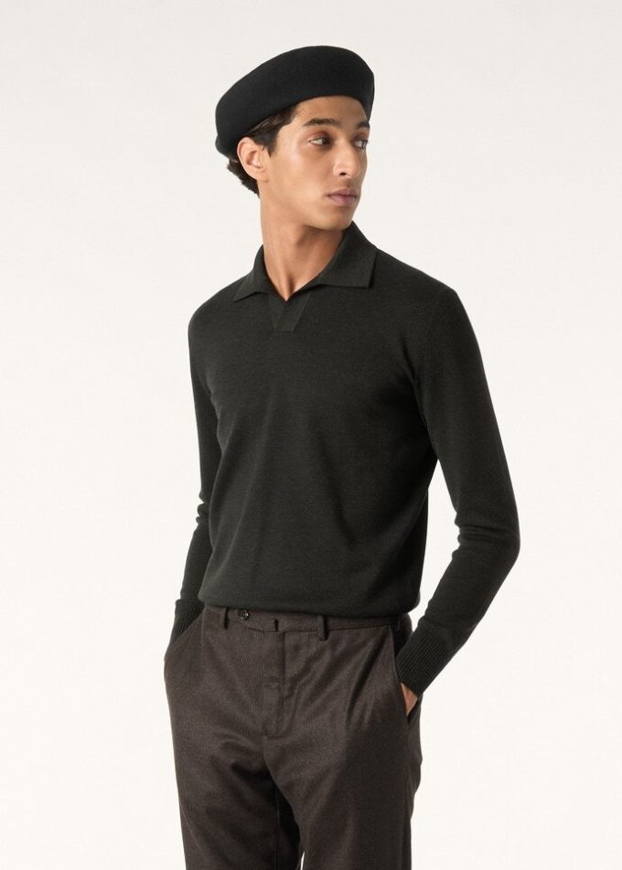 Polo sans boutons