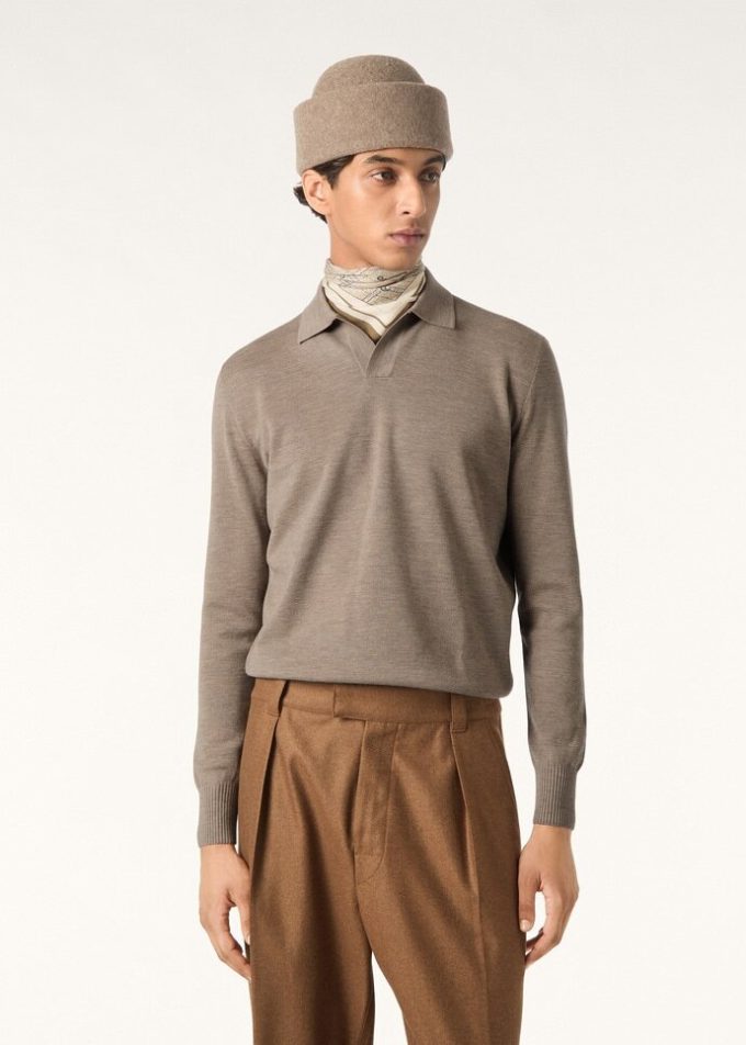 Polo sans boutons